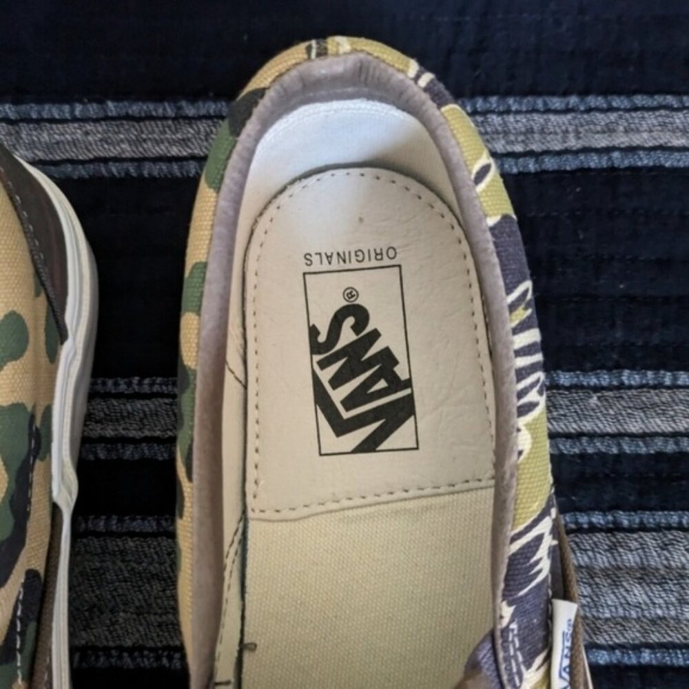 Vans OG Slip On LX Women 8 Canvas Mixed Camo Brown VNOA3AV7VYT 012026 - Picture 5 of 11
